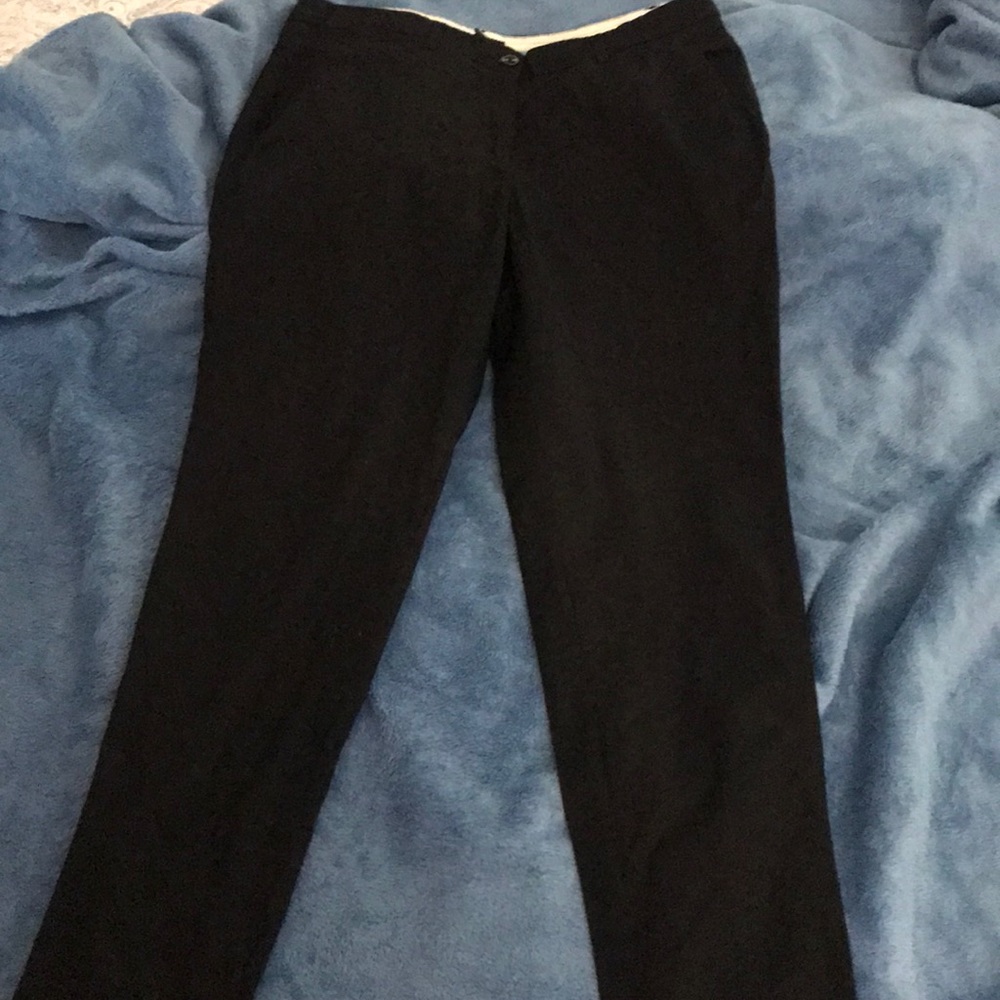 H&M black straight leg pants